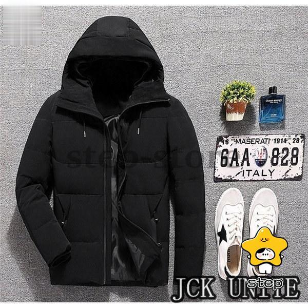 中綿ジャケット メンズ キルティングコート 中綿ダウン コート アウター 防寒 ビジネス スリム 軽めジャケット ショート丈 フード付き 秋冬 | ブランド登録なし | 05