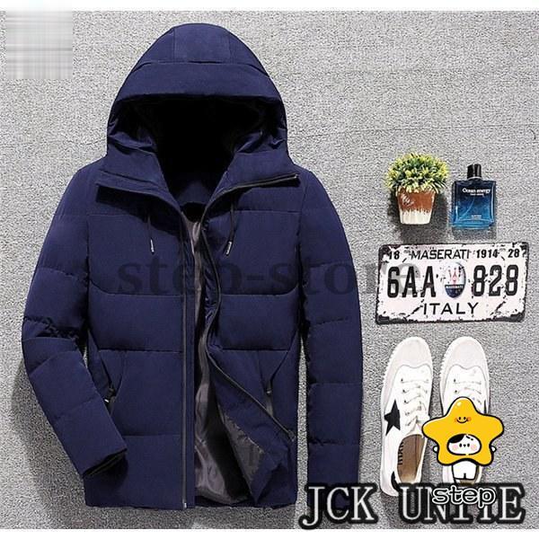 中綿ジャケット メンズ キルティングコート 中綿ダウン コート アウター 防寒 ビジネス スリム 軽めジャケット ショート丈 フード付き 秋冬 | ブランド登録なし | 06