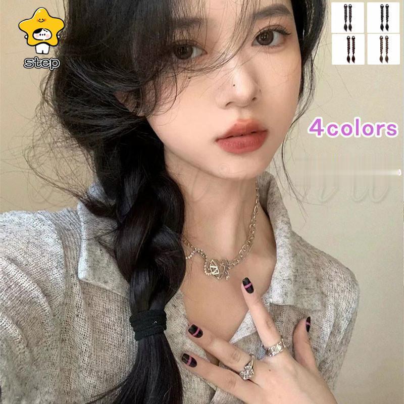 編み込みエクステ 束毛　ヘアアクセサリー Amazon.co.jp: Yokosen 三つ編み つけ毛 エクステ ポニーテール