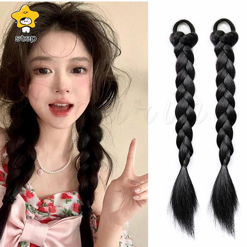 編み込みエクステ 束毛　ヘアアクセサリー 編み込みエクステ ロングストレート 束毛 ヘアアクセサリー