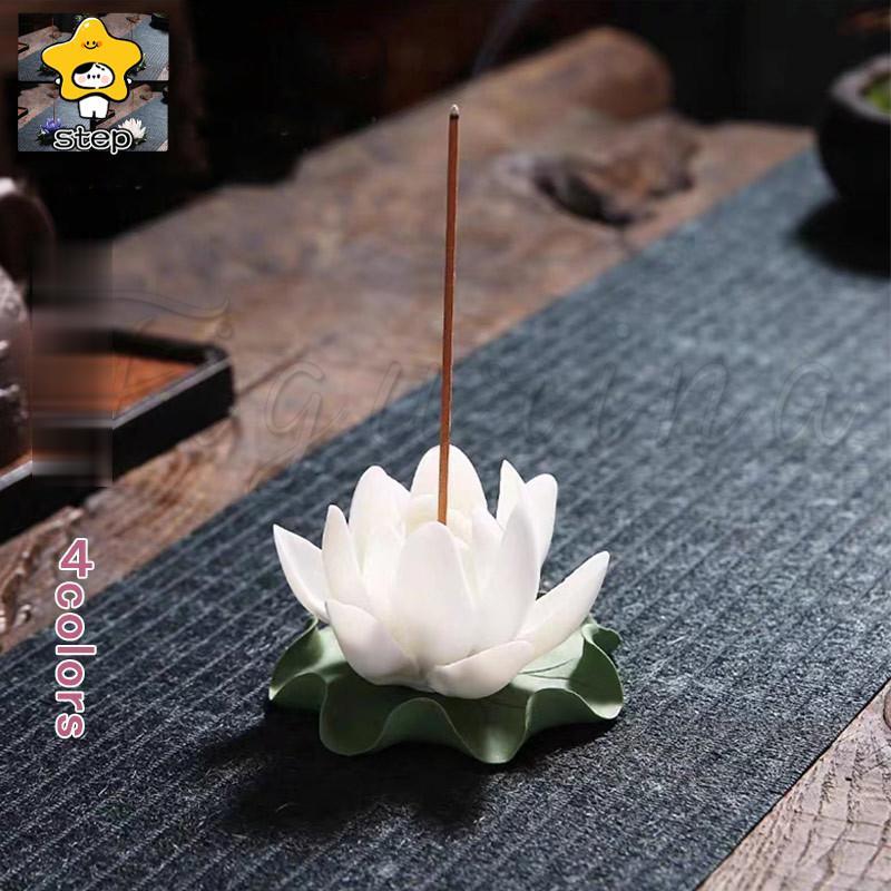 お香立て 蓮の花 蓮華 風水 開運 線香立て きれい ピンク イー