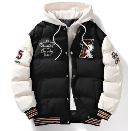 中綿ジャケット メンズ 光沢 大きいサイズ PU レザー おしゃれ 防寒着