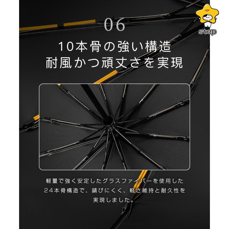 折りたたみ傘 12本骨 日傘 メンズ 自動開閉 晴雨兼用 UVカット レディース 雨傘 遮熱 遮光 コンパクト ワンタッチ おすすめ ひんやり傘 おしゃれ｜step1｜17