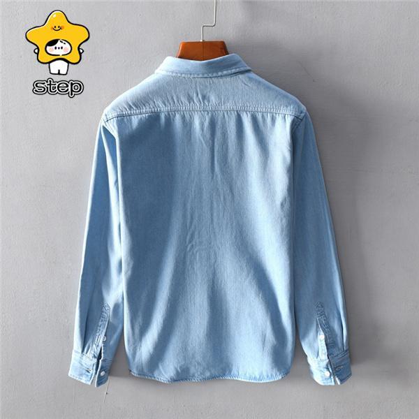 厚手 ネルシャツ デニムシャツ メンズ 裏起毛 長袖 無地 秋冬 極暖 ボア 防寒 お洒落 ゆったり カジュアル 紳士服 ビジネス 大きいサイズ | ブランド登録なし | 17