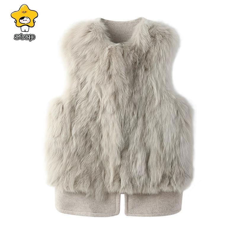 毛皮ベスト ファーベスト 着痩せ ショートベスト エコファー ジャケット ジレ アウター あったか 防寒着  体型カバー 着痩せ 売れ筋 | ブランド登録なし | 04