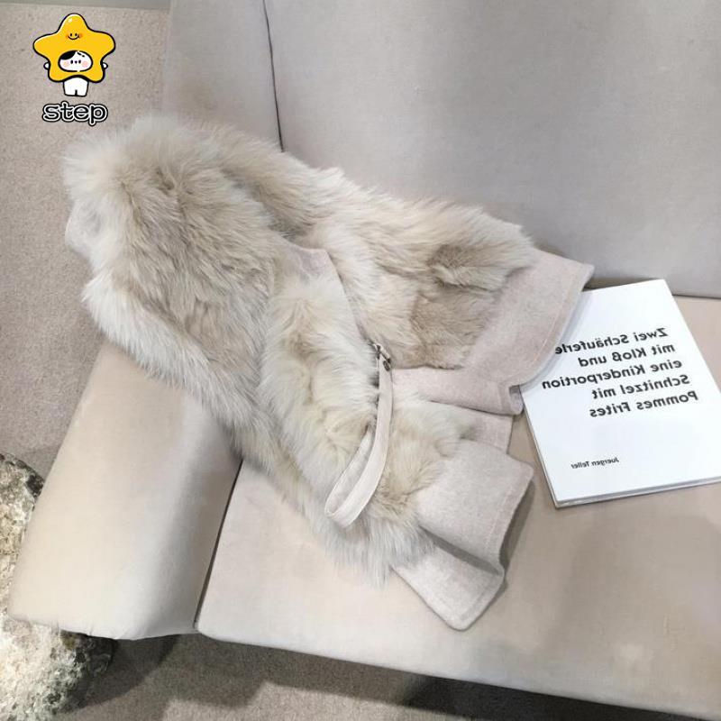 毛皮ベスト ファーベスト 着痩せ ショートベスト エコファー ジャケット ジレ アウター あったか 防寒着  体型カバー 着痩せ 売れ筋 | ブランド登録なし | 07