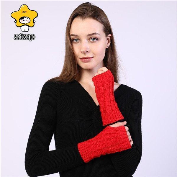 アームウォーマー レディース スマホ対応 手袋 冬 指切り 指無し スマホ手袋 腕カバー グローブ 暖かい 防寒 リブ ニット 冷え対策 温め 大人 | ブランド登録なし | 17