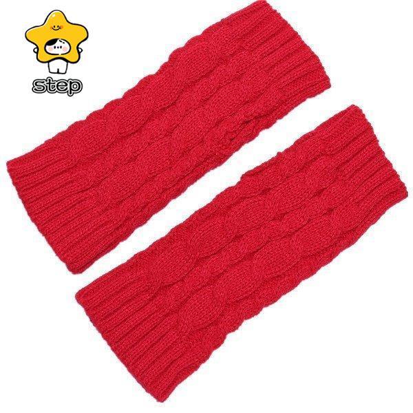 アームウォーマー レディース スマホ対応 手袋 冬 指切り 指無し スマホ手袋 腕カバー グローブ 暖かい 防寒 リブ ニット 冷え対策 温め 大人 | ブランド登録なし | 02