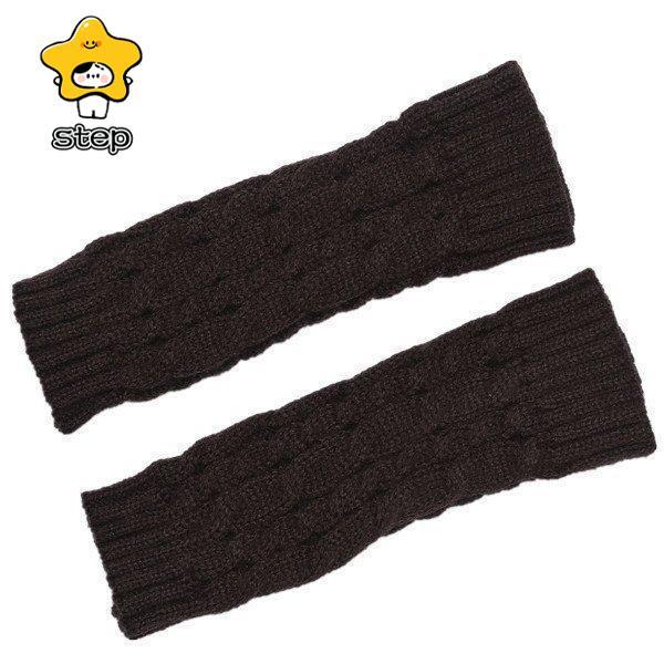 アームウォーマー レディース スマホ対応 手袋 冬 指切り 指無し スマホ手袋 腕カバー グローブ 暖かい 防寒 リブ ニット 冷え対策 温め 大人 | ブランド登録なし | 07