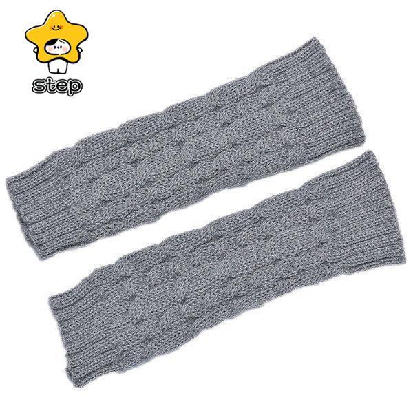 アームウォーマー レディース スマホ対応 手袋 冬 指切り 指無し スマホ手袋 腕カバー グローブ 暖かい 防寒 リブ ニット 冷え対策 温め 大人 | ブランド登録なし | 08