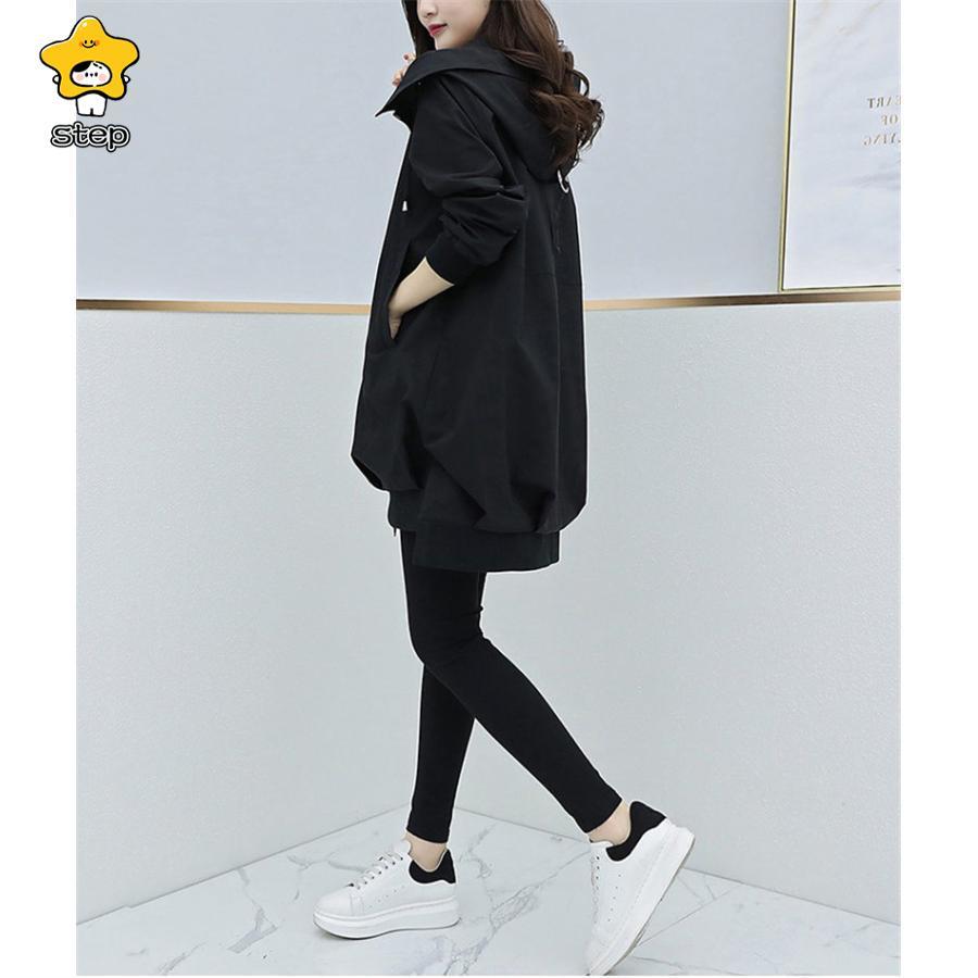 ブルゾン パーカー レディース 秋 秋服 アウター ウインドブレーカー フード付き ジャケット ジャンパー ビッグシルエット 春 春服 冬 | ブランド登録なし | 10