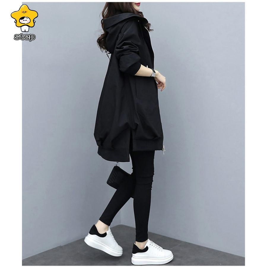 ブルゾン パーカー レディース 秋 秋服 アウター ウインドブレーカー フード付き ジャケット ジャンパー ビッグシルエット 春 春服 冬 | ブランド登録なし | 07