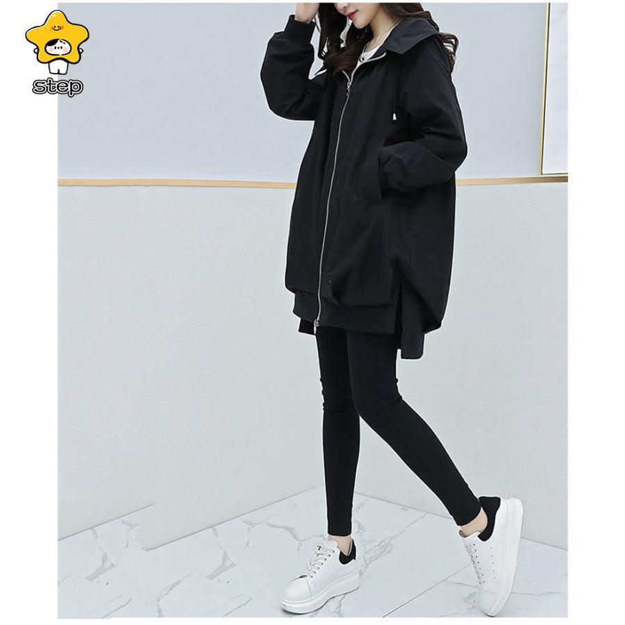 ブルゾン パーカー レディース 秋 秋服 アウター ウインドブレーカー フード付き ジャケット ジャンパー ビッグシルエット 春 春服 冬 | ブランド登録なし | 08