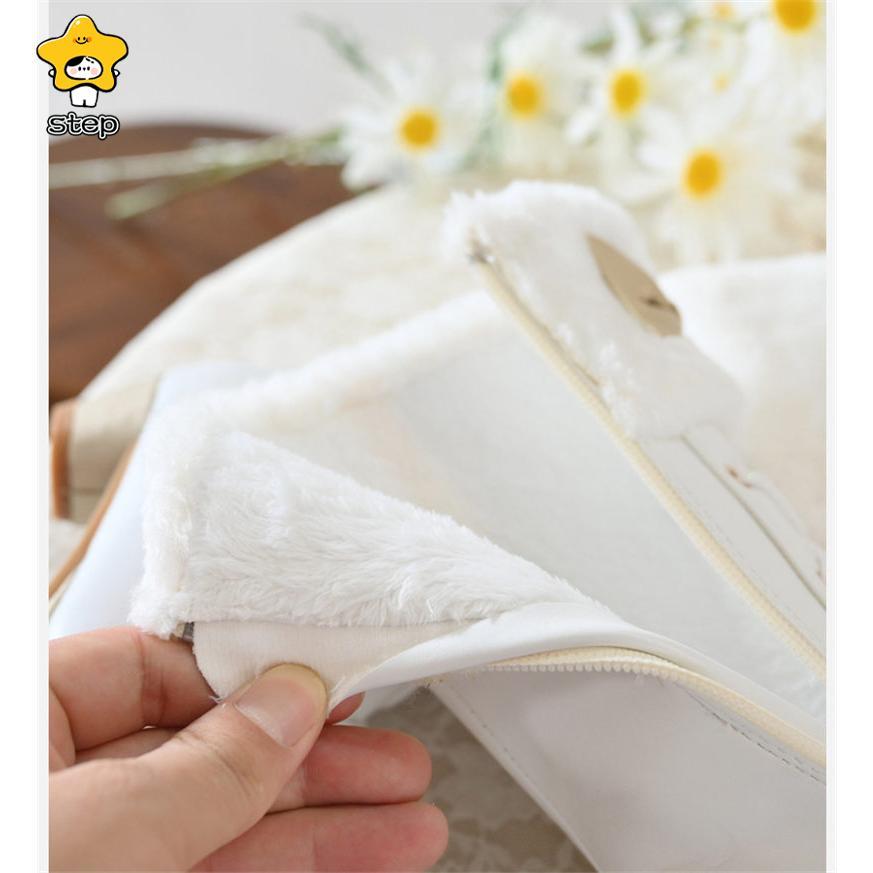 ブーツ ロング丈 女の子 キッズ リボン 可愛い ロリータ 防寒 ヒール あったか 秋 冬 オシャレ きれいめ スノーブーツ 通園 通学 可愛い | ブランド登録なし | 09