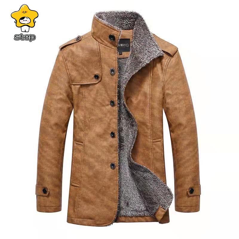 レザージャケット メンズ 革ジャン レザーコート 襟ボア 裏起毛 革ジャケット ブルゾン アウター PU 防寒 防水 防風 保温 ライダース バイク | ブランド登録なし | 08