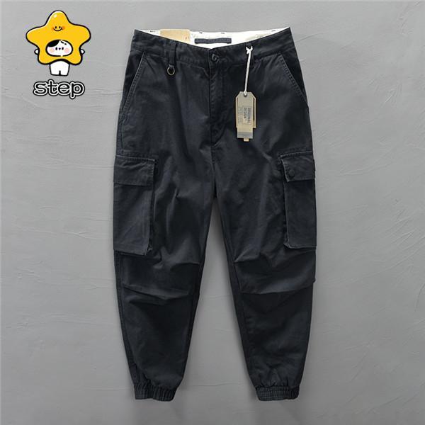 カーゴパンツ 全好評 メンズ ジョガーパンツ ワークパンツ アンクル丈 大 リブ裾 100％綿 ゆったり ワイド オシャレ カーゴ 大きいサイズ 急上昇 | ブランド登録なし | 01