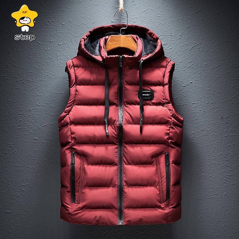 中綿ダウンベスト メンズ 爆売中 フリースベスト 裏起毛 フード付き インナーベスト 無地 ボア 暖かい 冬服 シンプル アウター 通勤通学 | ブランド登録なし | 17