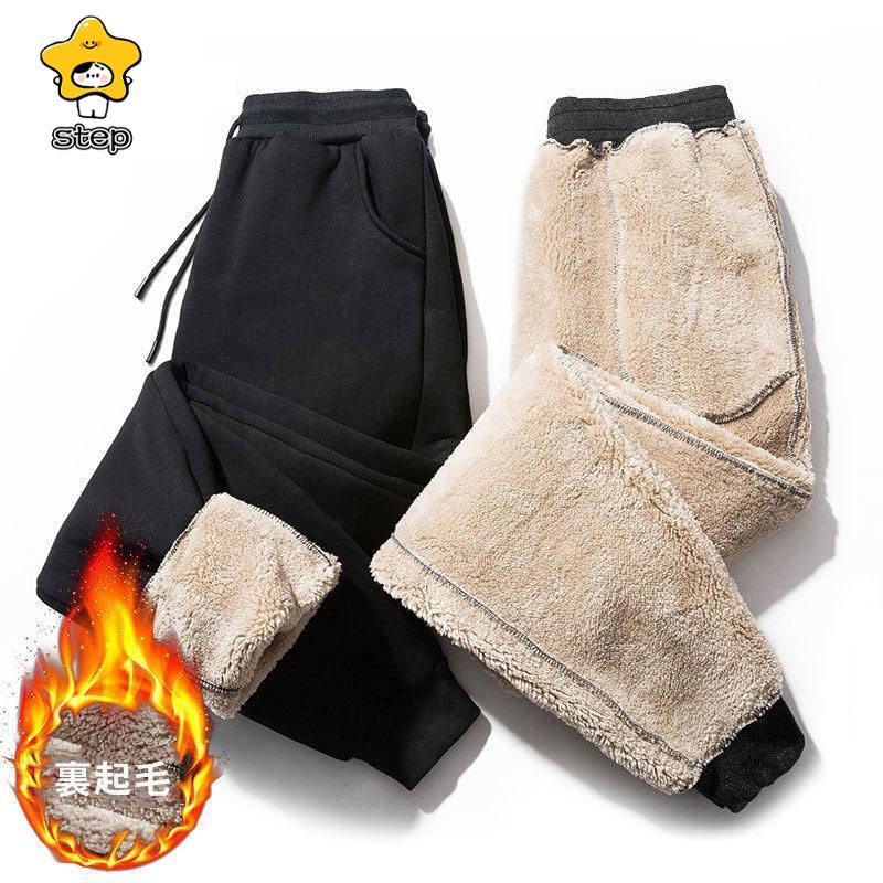 裏起毛パンツ メンズ スウェットパンツ 裏ボア 厚手 冬 防寒 防風 あったか 暖かい パンツ ジョガーパンツ イージーパンツ 通勤 | ブランド登録なし | 01