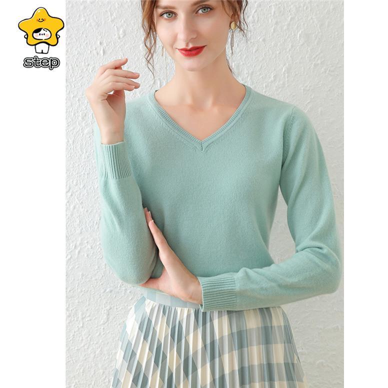 トップス レディース ニット ニットソー シャツ レディース カットソー Vネック 長袖 無地 インナー ストレッチ 秋 冬 秋冬 春 冬物 | ブランド登録なし | 17