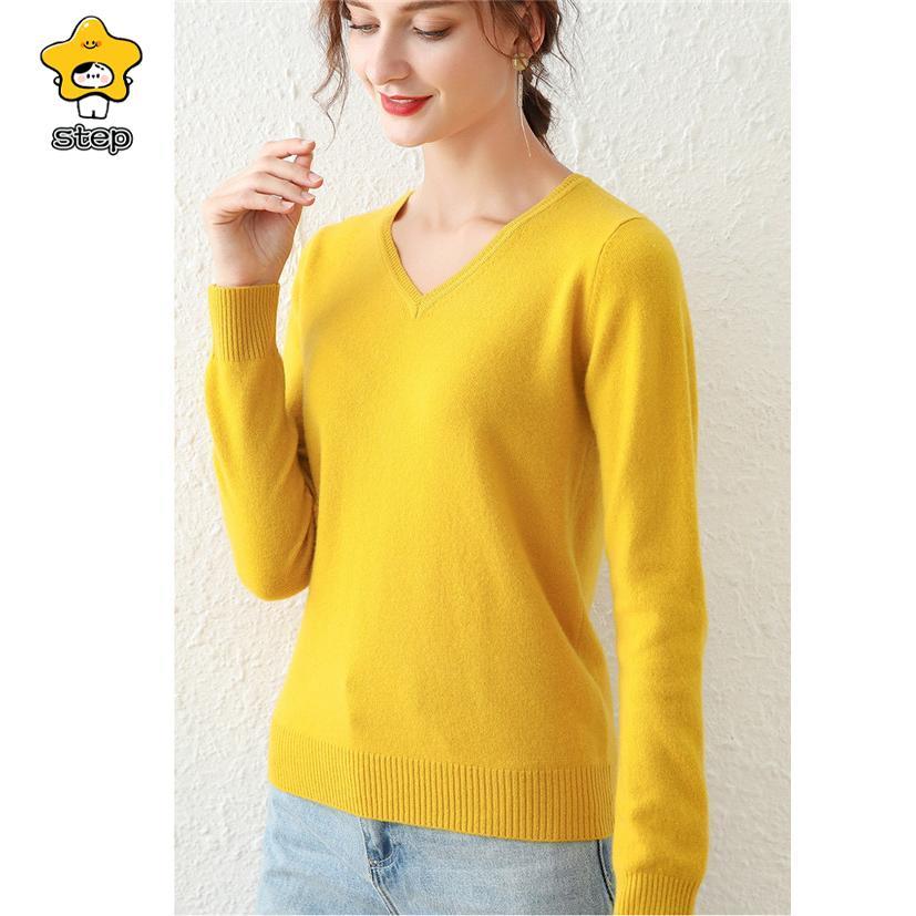 トップス レディース ニット ニットソー シャツ レディース カットソー Vネック 長袖 無地 インナー ストレッチ 秋 冬 秋冬 春 冬物 | ブランド登録なし | 19