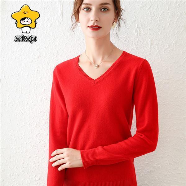 トップス レディース ニット ニットソー シャツ レディース カットソー Vネック 長袖 無地 インナー ストレッチ 秋 冬 秋冬 春 冬物 | ブランド登録なし | 01
