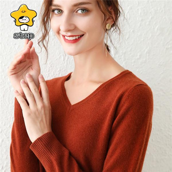 トップス レディース ニット ニットソー シャツ レディース カットソー Vネック 長袖 無地 インナー ストレッチ 秋 冬 秋冬 春 冬物 | ブランド登録なし | 20