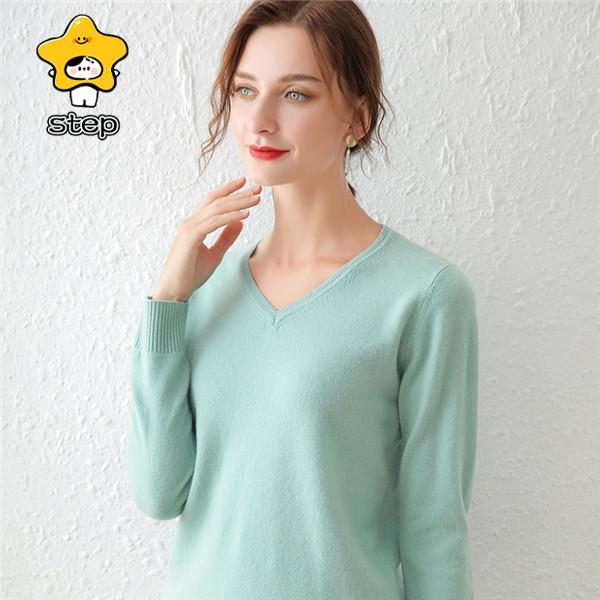 トップス レディース ニット ニットソー シャツ レディース カットソー Vネック 長袖 無地 インナー ストレッチ 秋 冬 秋冬 春 冬物 | ブランド登録なし | 02