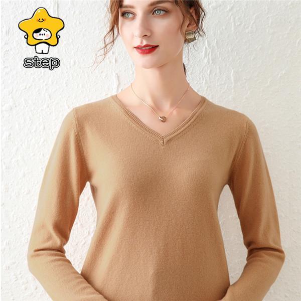 トップス レディース ニット ニットソー シャツ レディース カットソー Vネック 長袖 無地 インナー ストレッチ 秋 冬 秋冬 春 冬物 | ブランド登録なし | 07