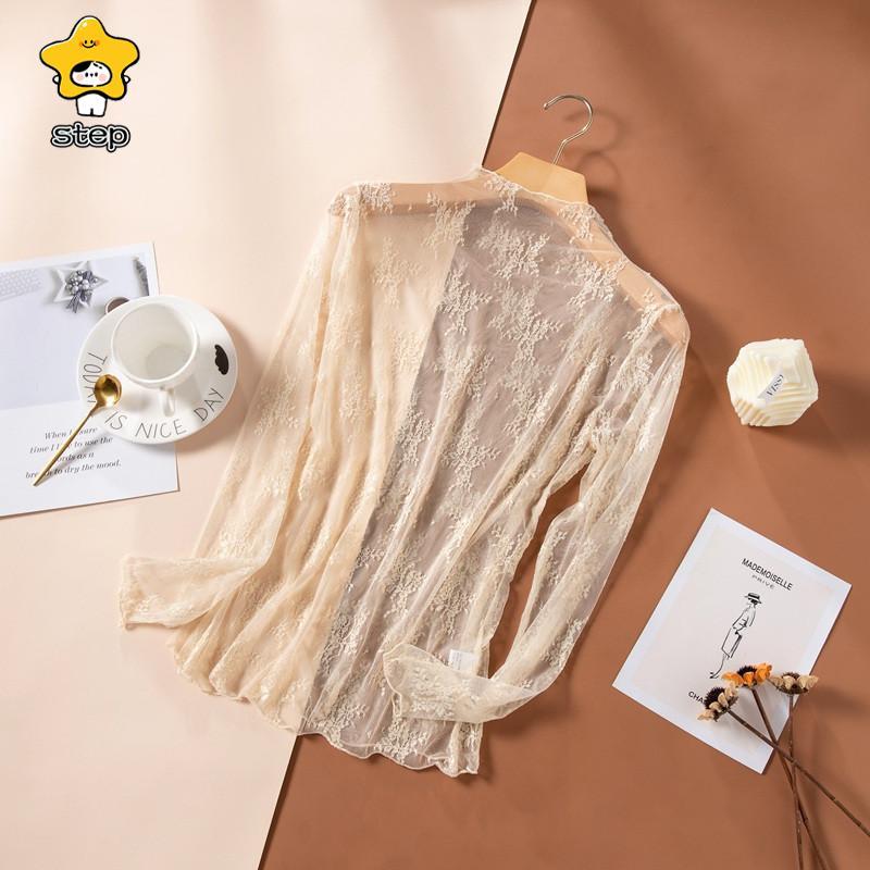 インナーシャツ レース 透け感 Tシャツ ブラウス シースルー レディース ハイネック ボトルネック チュール トップス 長袖 | ブランド登録なし | 03