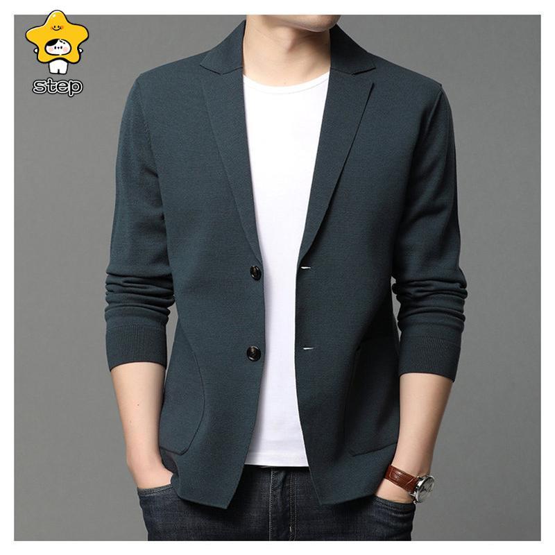 ニット スーツ カーディガン タイト Vネック トップス メンズ プレゼント 大人 カジュアル きれいめ 通勤 前開き ライトアウター 長袖 | ブランド登録なし | 11