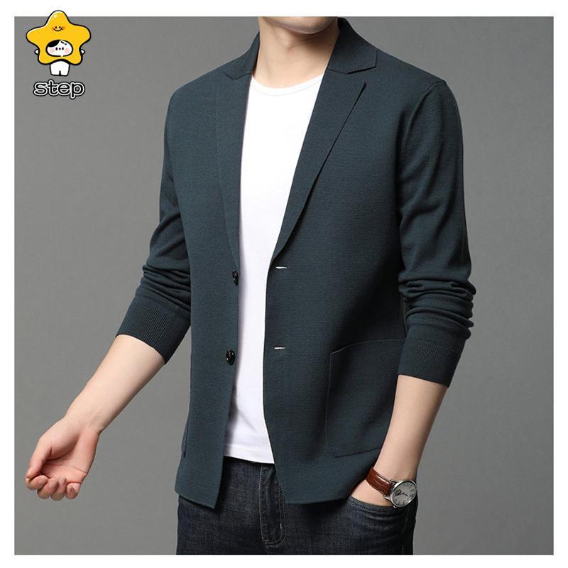 ニット スーツ カーディガン タイト Vネック トップス メンズ プレゼント 大人 カジュアル きれいめ 通勤 前開き ライトアウター 長袖 | ブランド登録なし | 12