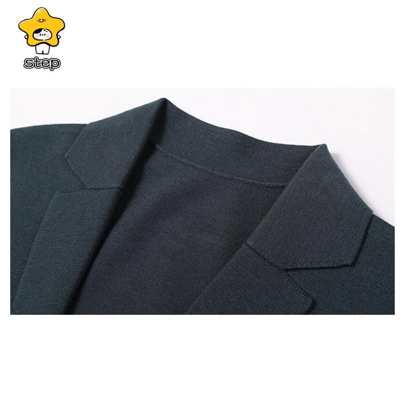 ニット スーツ カーディガン タイト Vネック トップス メンズ プレゼント 大人 カジュアル きれいめ 通勤 前開き ライトアウター 長袖 | ブランド登録なし | 15