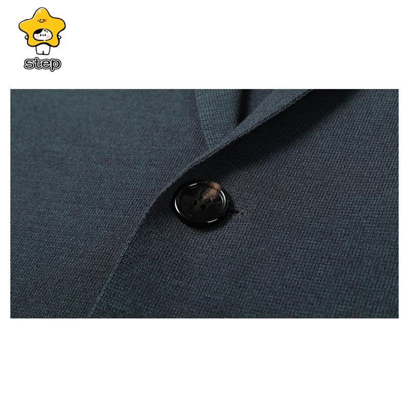 ニット スーツ カーディガン タイト Vネック トップス メンズ プレゼント 大人 カジュアル きれいめ 通勤 前開き ライトアウター 長袖 | ブランド登録なし | 16