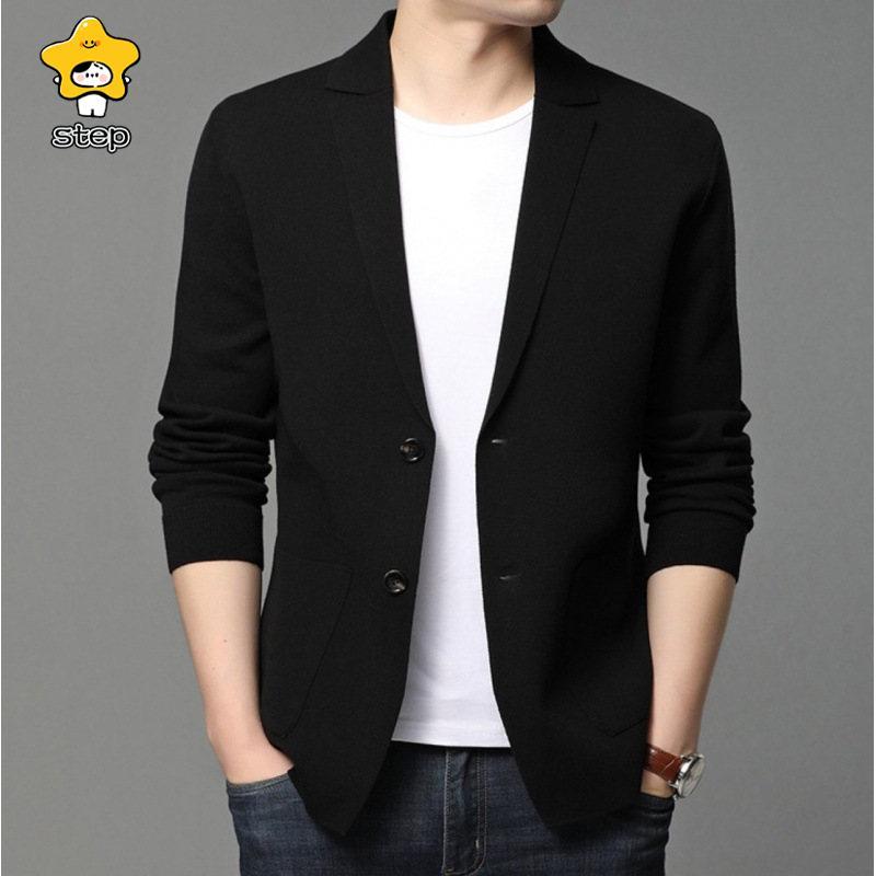 ニット スーツ カーディガン タイト Vネック トップス メンズ プレゼント 大人 カジュアル きれいめ 通勤 前開き ライトアウター 長袖 | ブランド登録なし | 06