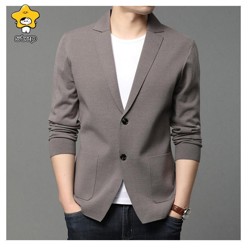 ニット スーツ カーディガン タイト Vネック トップス メンズ プレゼント 大人 カジュアル きれいめ 通勤 前開き ライトアウター 長袖 | ブランド登録なし | 09