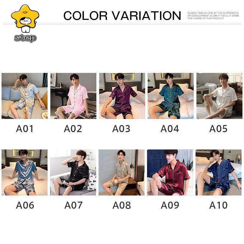 部屋着 寝巻き 家着 メンズ レディース カップルパジャマ 半袖 上下セット 入院 冷感 カジュアル シンプル 韓国 ナイトウェア 吸汗 通気 着心地 | ブランド登録なし | 11