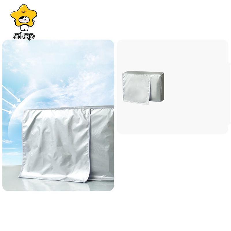 エアコン室外機カバー エアコン 室外機遮熱シート 室外機 カバー アルミ 日よけ 省エネ おしゃれ 雪 よけ 架台 遮熱 シート 防水 ほこり | ブランド登録なし | 04