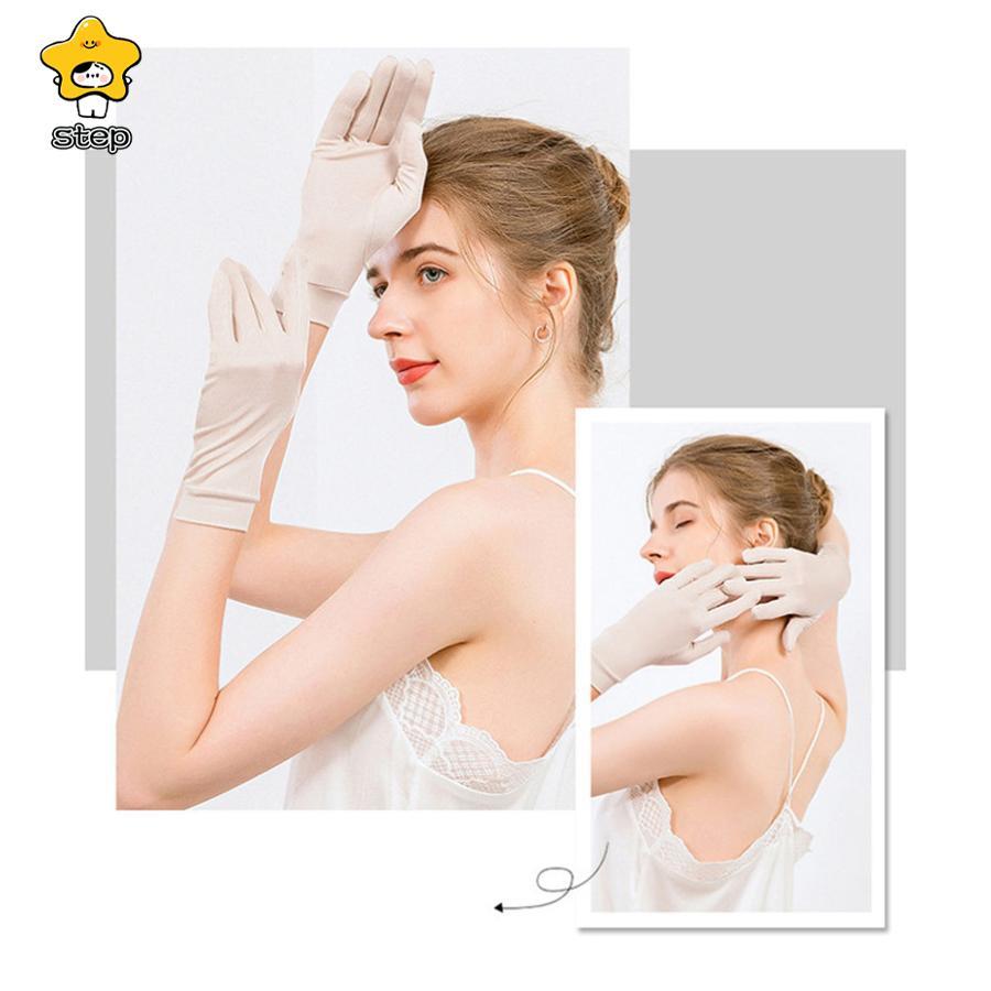 シルク 手袋 保湿 就寝用 手荒れ ハンドケア レディース ファッション ナイトグローブ おやすみ手袋 小物 UVカット対策 就寝用 紫外線 | ブランド登録なし | 19