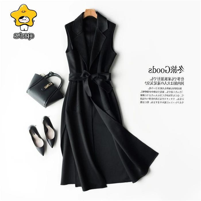 ベスト レディース  ロング ジレ トップス ロング丈 春 秋 冬 通勤 前開き 大きいサイズ ジレベスト ノースリーブ カジュアル  きれいめ 上品 | ブランド登録なし | 03