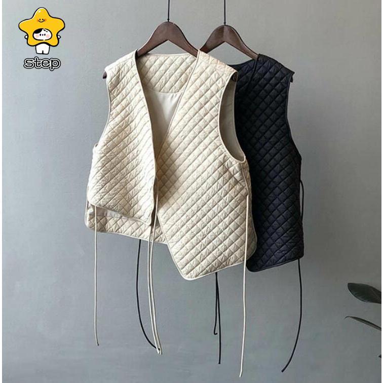 中綿コート ベスト キルティングベスト アウター レディース 冬 キルトショートベスト 秋 キルトベスト キルティング ショートベスト ベスト 秋冬 重ね着 | ブランド登録なし | 01