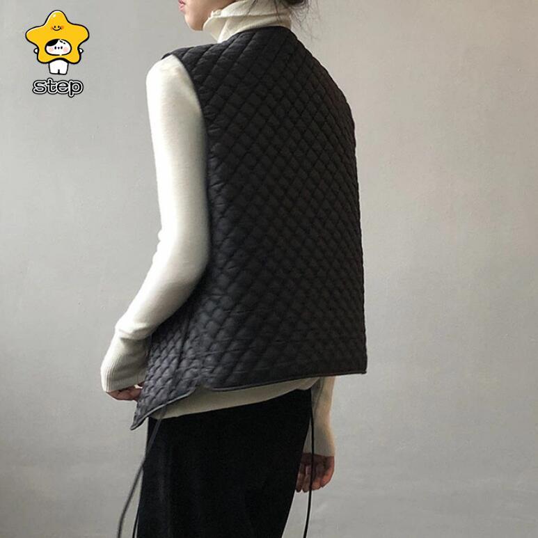 中綿コート ベスト キルティングベスト アウター レディース 冬 キルトショートベスト 秋 キルトベスト キルティング ショートベスト ベスト 秋冬 重ね着 | ブランド登録なし | 03