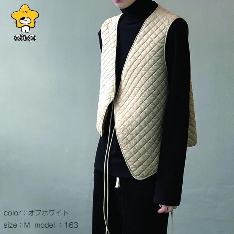 中綿コート ベスト キルティングベスト アウター レディース 冬 キルトショートベスト 秋 キルトベスト キルティング ショートベスト ベスト 秋冬 重ね着 | ブランド登録なし | 04