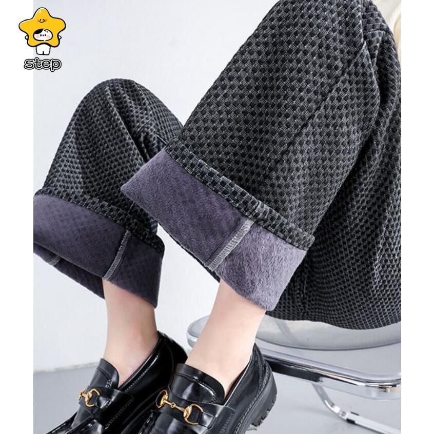 裏ボア ワイドパンツ デニムパンツ レディース ロングパンツ 裏起毛 ジーンズ ガウチョパンツ 体型カバー ロングパンツ 大きいサイズ 春 秋 冬 | ブランド登録なし | 07