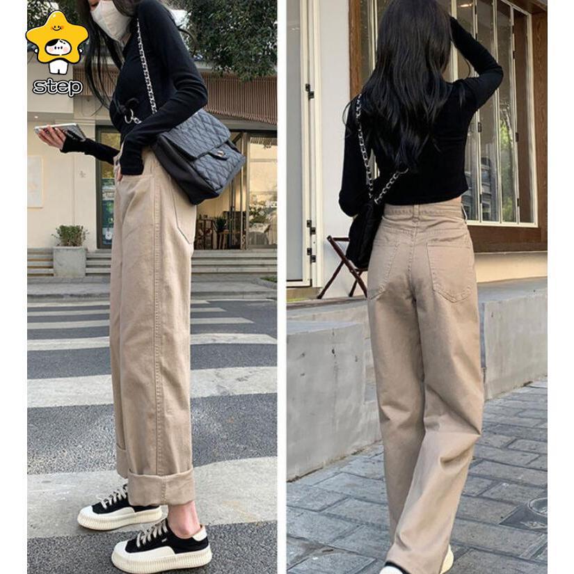 裏ボア ワイドパンツ デニムパンツ レディース ロングパンツ 裏起毛 ジーンズ ガウチョパンツ 体型カバー ロングパンツ 大きいサイズ 春 秋 冬 | ブランド登録なし | 09