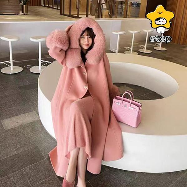 Theory ダブルフェイス カシミヤ混 ラップコート P