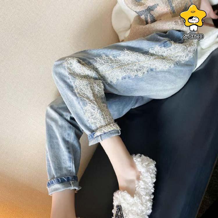 大きいサイズ レディース 刺繍入りデニムパンツ パンツ ボトムス 大きいサイズ レディース 刺繍入りデニムパンツ パンツ ボトムス