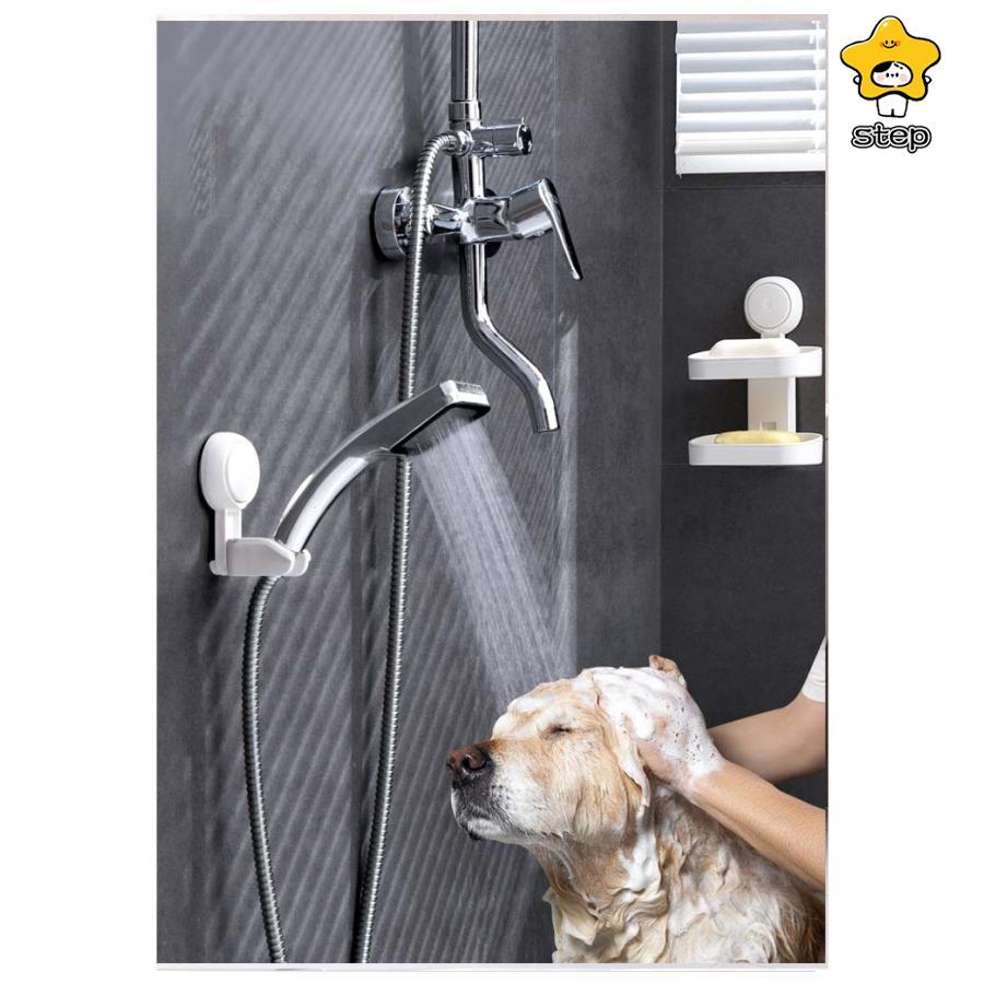 2個組 シャワーフック  吸盤 交換 シャワー ラック シャワーホルダー 角度調整 高さ調整 吸着 穴あけ不要 工事不要 シャワーハンガー 吸 | ブランド登録なし | 15