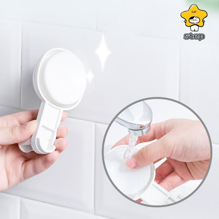 2個組 シャワーフック  吸盤 交換 シャワー ラック シャワーホルダー 角度調整 高さ調整 吸着 穴あけ不要 工事不要 シャワーハンガー 吸 | ブランド登録なし | 02