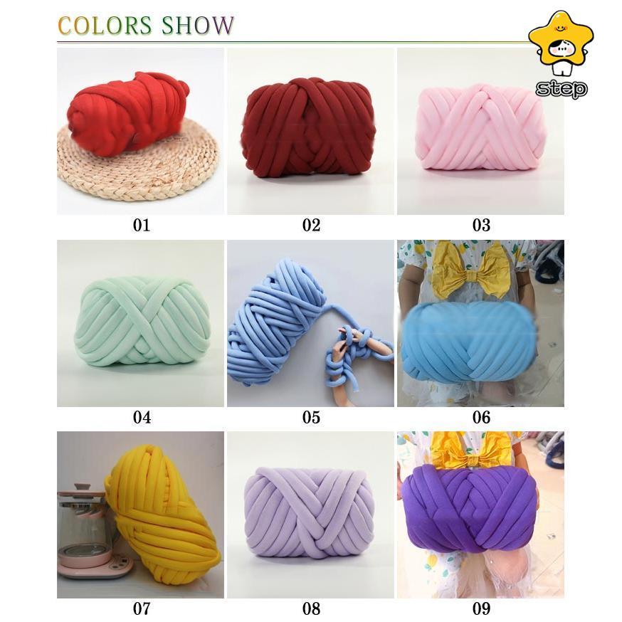 極太毛糸 チャンキーニット 500g ヤーン ニットヤーン DIY 毛糸 手芸 編み物 太い 極太 ハンドメイド 太いヤーン インスタ映え インテリア | ブランド登録なし | 06