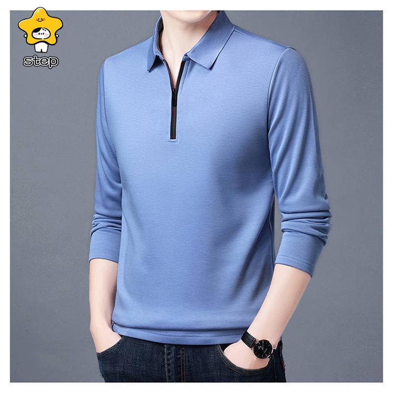 ポロシャツ メンズ Polo 長袖 ハーフジップ ビジネス Tシャツ ゴルフウェア ゴルフシャツ 長袖ポロシャツ クールビズ オフィス トップス 春服 | ブランド登録なし | 14